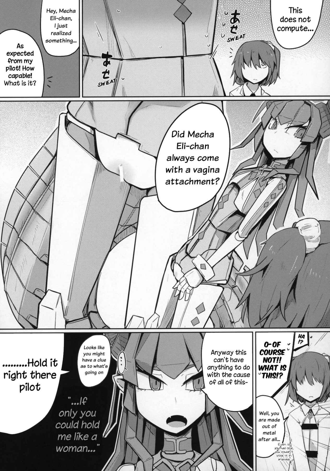 Hentai Manga Comic-Lovestruck Mecha Eli-chan and Her Cross-dressing Master-Read-8